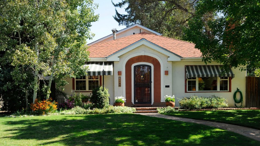white cottage